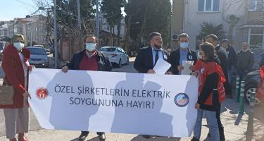 Elektrik Zamları Protesto Edildi.